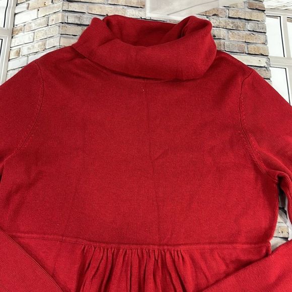 NWT Women’s Fall Creek Red Long Sleeve Turtleneck Dress (XL) GB10 - Picture 5 of 10